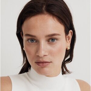 Madewell Cuffed Huggie Hoop Earrings